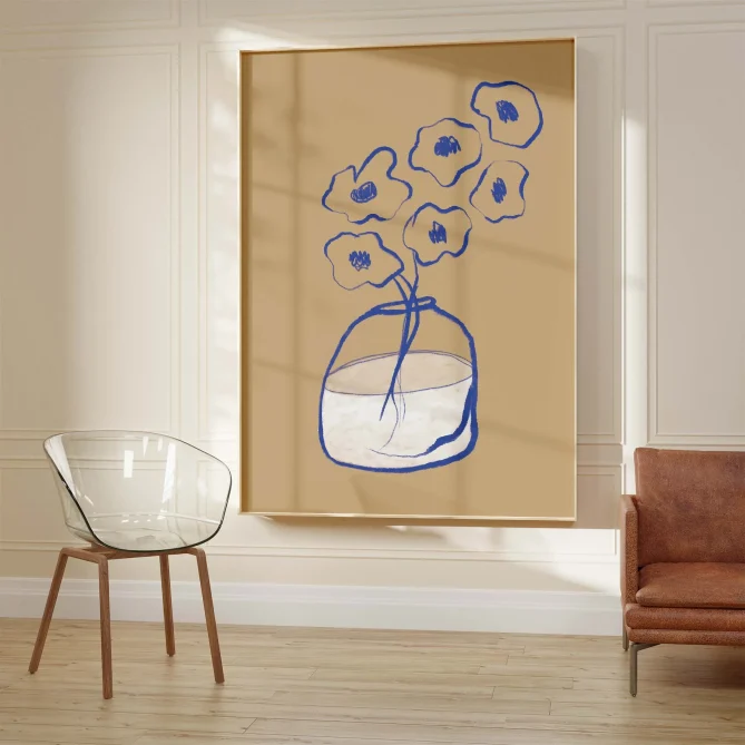 Alternative view of Blue Poppies