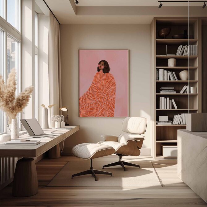 Alternative view of The woman with the swirls