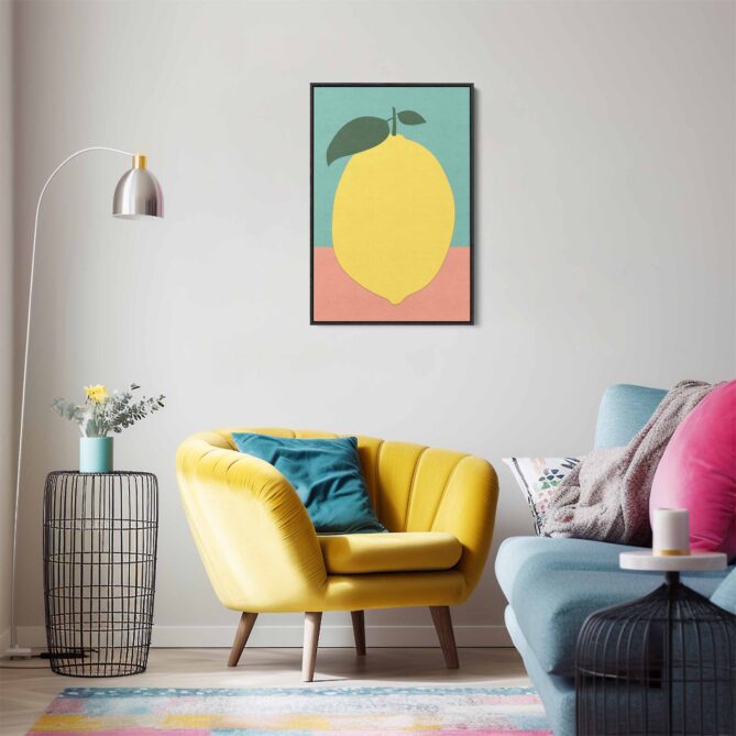 Alternative view of Lemon with Two Leaves