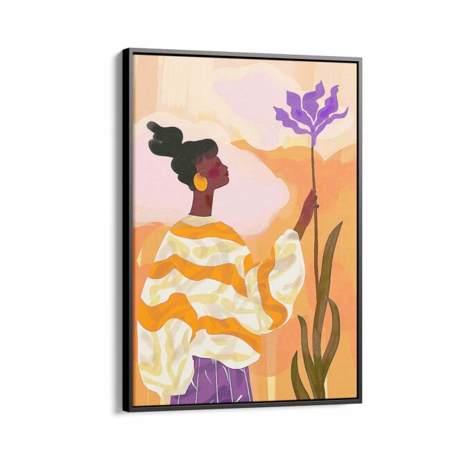 Purple Growing in Grass