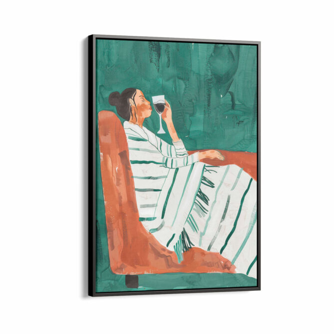 Relaxing with a Glass of Wine