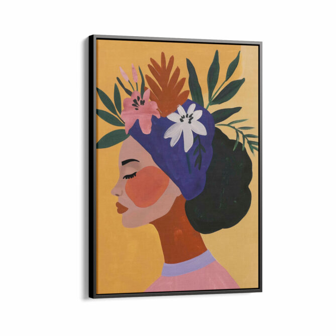 Women in Vibrant Colors Flowers