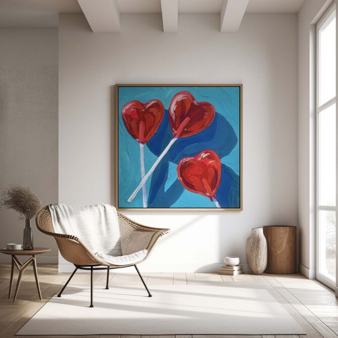 Alternative view of Heart Lollipops